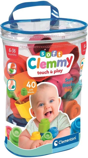 Clementoni Soft Clemmy - Stapelblokken - Baby Blokken - 40, Ophalen of Verzenden, Nieuw
