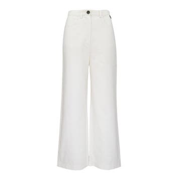 Dame Blanche • wijde broek in ecru • 42, Verzenden, Maat 42/44 (L), Nieuw, Wit