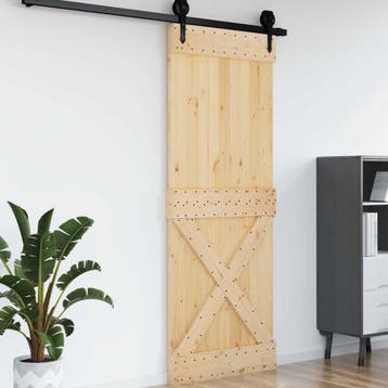vidaXL Deur NARVIK 85 x 210 cm Massief Grenenhout, Verzenden, Nieuw