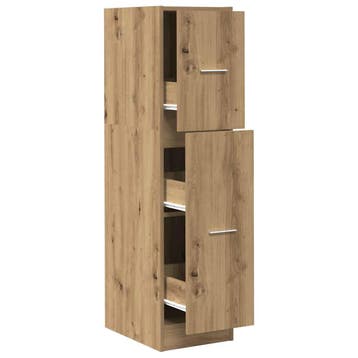 vidaXL Apothekerskast 30x41x118 cm bewerkt hout artisanaal, Huis en Inrichting, Verzenden, Nieuw