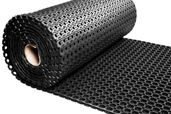 Rubber ringmat op rol -  Dikte 23 mm - Breedte 150 cm - per, Tuin en Terras, Deurmatten, Verzenden