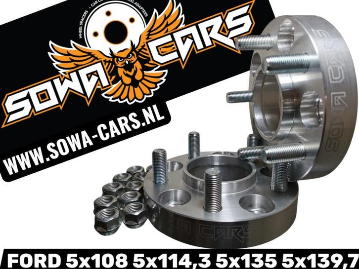 Spoorverbreders 5x108 5x114 FORD -modellen Spacers Adapters, Auto diversen, Tuning en Styling, Verzenden