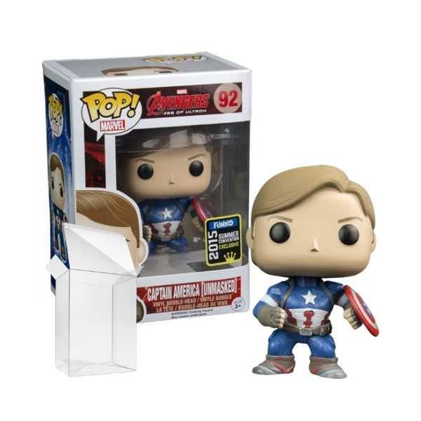 Funko Pop   Captain America Unmasked 82 Convention  2015, Verzamelen, Poppetjes en Figuurtjes, Verzenden