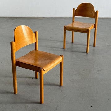 Wiesner Hager - Stoel (2) - Hout, Eik - Stapelbare stoelen