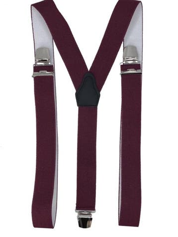 Bordeauxrode Bretels met extra sterke clips, Verzenden, Nieuw
