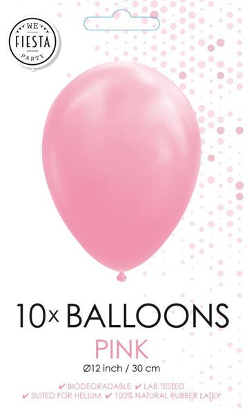 10x Ballonnen roze, Hobby en Vrije tijd, Feestartikelen, Verzenden, Nieuw, Versiering, Geboorte of Huwelijk