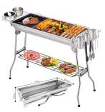Opvouwbare Houtskool BBQ RVS met Tools Camping Outdoor, Verzenden, Nieuw