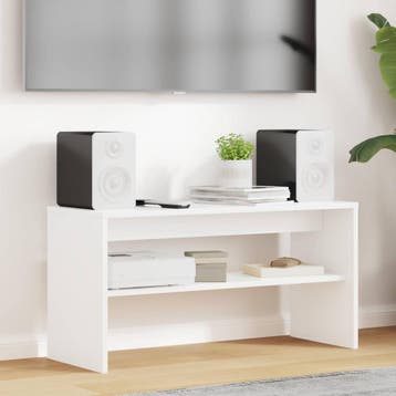 vidaXL TV-kast 80 x 30 x 40 cm Wit Bewerkt hout, Minder dan 50 cm, Verzenden, Nieuw, Minder dan 100 cm