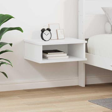 vidaXL Nachtkastje Wit 40 x 31 x 15 cm Bewerkt hout, Minder dan 45 cm, Verzenden, Nieuw, Minder dan 55 cm