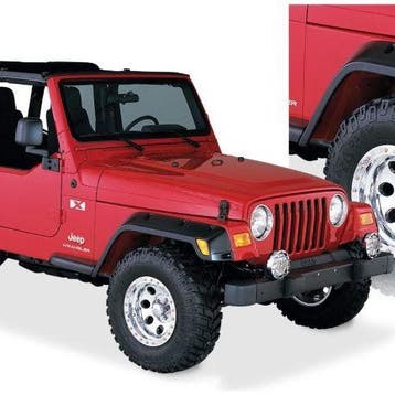Bushwacker 97-06 Jeep TJ Pocket Style Flares 4pc - Black, Ophalen of Verzenden, Nieuw