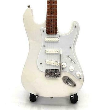 Miniatuur replica Fender Stratocaster gitaar - Jimi Hendrix, Ophalen of Verzenden, Nieuw, Pop, Beeldje of Miniatuur