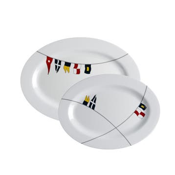Scheepsservies Regata serveerschalen 2 st, Watersport en Boten, Accessoires en Onderhoud, Ophalen of Verzenden, Nieuw