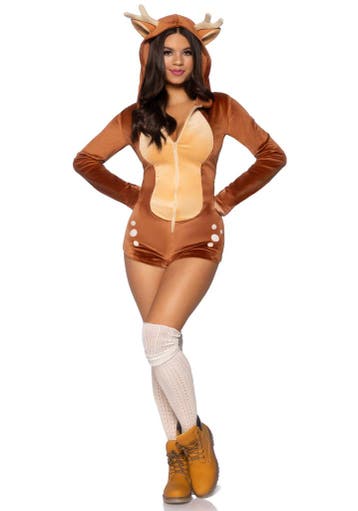 Sexy Velvet Fawn Romper Hinde, Kleding | Dames, Ophalen of Verzenden, Nieuw