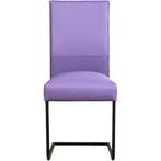 Set van 8 Leren eetkamerstoelen Remix - Toledo Lila, Ophalen of Verzenden, Nieuw, Leer, Vijf, Zes of meer stoelen