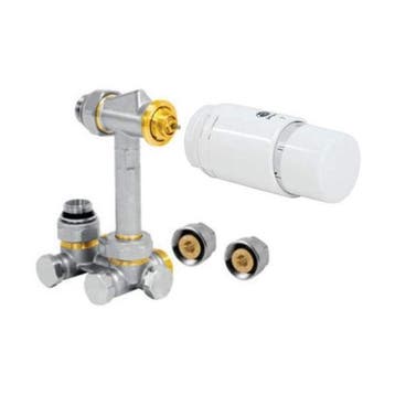 Jaga aansluitset haaks 16 mm incl. thermostaatkop wit, Verzenden, Nieuw