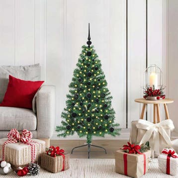 vidaXL Kunstmatig Voorverlicht Kerstboom met 150 LED Groen, Verzenden, Nieuw