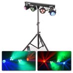 Retourdeal - MAX PartyBar1 met 2x RGBW LED spot en 2x Jellym, Muziek en Instrumenten, Licht en Laser, Verzenden, Zo goed als nieuw