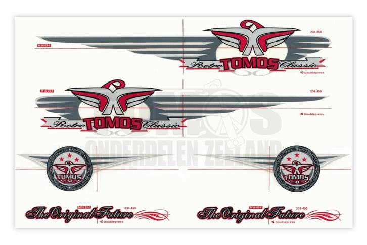 Tomos Stickerset Classic / Classic XL compleet set, Fietsen en Brommers, Brommeronderdelen | Algemeen, Nieuw, Ophalen of Verzenden
