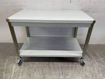HCB RVS Verrijdbare Werktafel Tafel op wielen 120 x 70 x 85, Ophalen of Verzenden, Nieuw in verpakking