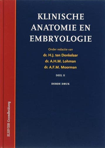 Klinische anatomie en embryologie DEEL 2, Ophalen of Verzenden, Nieuw