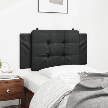 vidaXL Hoofdbordkussen Zadar Zwart 100 cm Kunstleer, Verzenden, Nieuw, Zwart, Overige materialen
