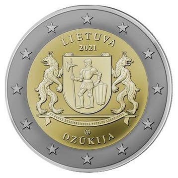 Litouwen 2 Euro Dzukija 2021, Postzegels en Munten, Munten | Europa | Euromunten, Verzenden