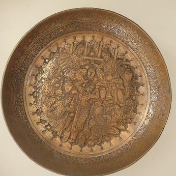 Qajar-bord - Koper - Midden-Oosten - Laatste kwart van de