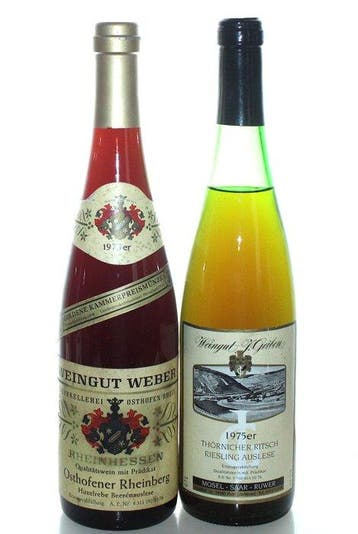 1975 Thörnicher Ritsch Riesling Auslese + Osthofener, Nieuw
