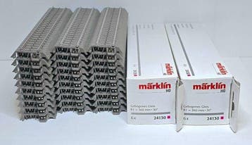 Märklin H0 - 24172/24188/24130 - Modeltreinsporen (42) -, Hobby en Vrije tijd, Modeltreinen | H0, Nieuw