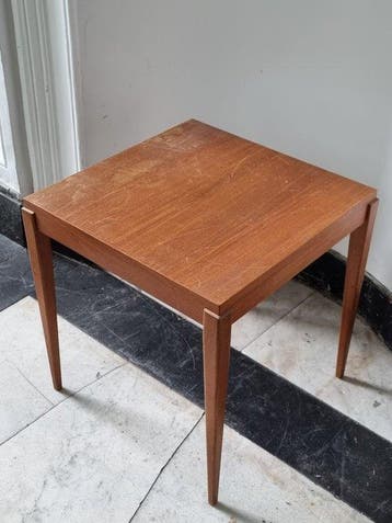 Bijzettafel - Hout - Mid-Century bijzettafel – teakhout