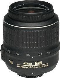 Nikon AF-S DX NIKKOR 18-55 mm F3.5-5.6 G VR 52 mm filter, Verzenden, Zo goed als nieuw, Standaardlens
