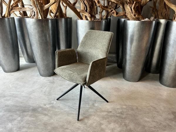 Veiling - Armstoel Davidson (set van 6) Draaibaar - Stof - G, Huis en Inrichting, Stoelen