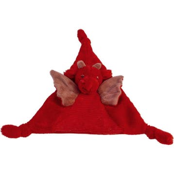 Happy Horse Draak Tine knuffeldoekje - rood - pluche - 24, Verzenden, Nieuw