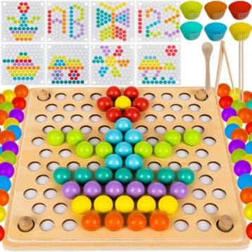 Kruzzel Houten Puzzel Kralen: Stimuleer Creativiteit en M..., Ophalen of Verzenden, Nieuw