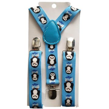 Fako Fashion - Kinder Bretels - Print - Pinguïn - 65cm -, Verzenden, Nieuw