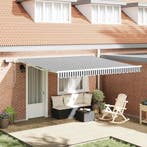 vidaXL Luifel handmatig uittrekbaar en LED 400x300 cm, Tuin en Terras, Zonneschermen, Verzenden, Nieuw