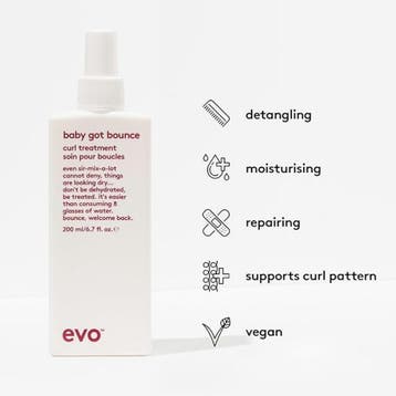EVO Baby Got Bounce Curl Treatment 1000ml, Ophalen of Verzenden, Nieuw, Haarverzorger of -hersteller