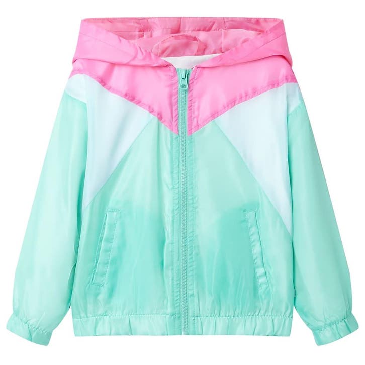 vidaXL Kinderjas met capuchon en rits 104 meerkleurig, Kinderen en Baby's, Kinderkleding | Overige, Nieuw, Verzenden