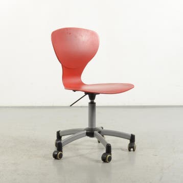 Design werkstoel Ilpospa IKS - Rood - Verrijdbaar, Ophalen of Verzenden, Nieuw