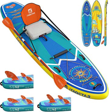 iTAOSTAR Journey Opblaasbaar stand-up paddleboard met zittin, Verzenden, Zo goed als nieuw