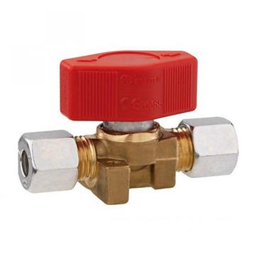 Gaskraan 2x8mm Afsluitbaar, Nieuw