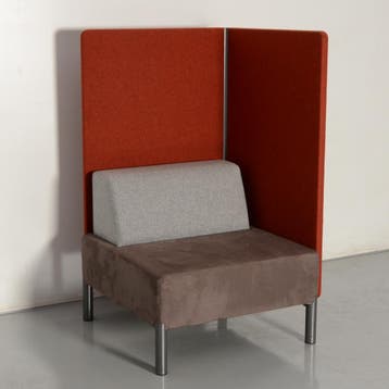 Vepa Moi zitbank, rood / antraciet, 140 x 84 x 84 cm, rechts, Ophalen of Verzenden, Nieuw in verpakking