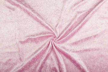 Velours de panne stof lichtroze, 120 cm of meer, Ophalen of Verzenden, Roze, Polyester