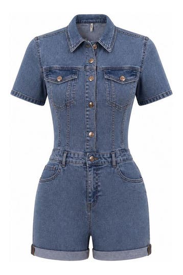 Only Jumpsuit Meisjes in maat 170 Blauw, Verzenden, Zo goed als nieuw, Only, Jongen of Meisje