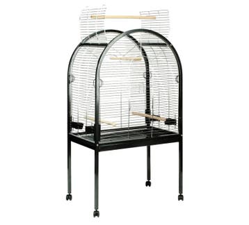 Papegaaienkooi Pearl Zwart/Chroom – Stevige Papegaaienkoo., Dieren en Toebehoren, Vogels | Hokken en Kooien, Verzenden, Nieuw