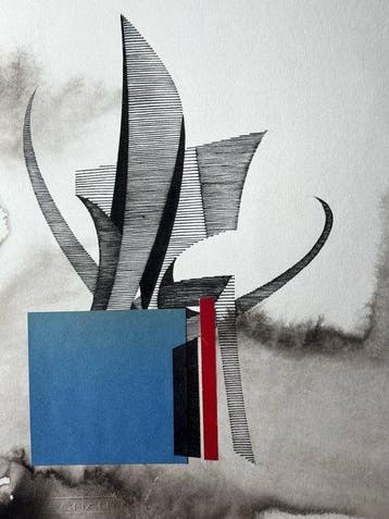 Eugène Eechaut (1928-2019) - Abstract ink composition
