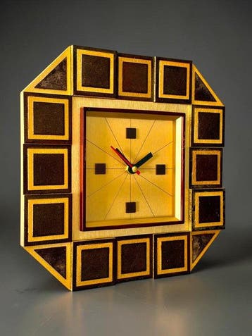 Wandklok - Juwelier Hörl Prototype - Mid-century modern