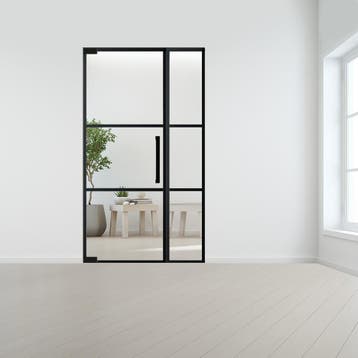 Steel look deur XL met zijlicht zonder kozijn, Doe-het-zelf en Verbouw, Deuren en Horren, Ophalen of Verzenden, Nieuw