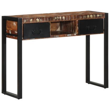 vidaXL Wandtafel 100x35x75 cm massief gerecycled hout, Huis en Inrichting, Tafels | Salontafels, Verzenden, Nieuw, Overige houtsoorten