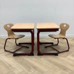 Ergoswing complete schoolset (rode stip) 5x tafel en 5x, Ophalen of Verzenden, Gebruikt, Hout, Eén